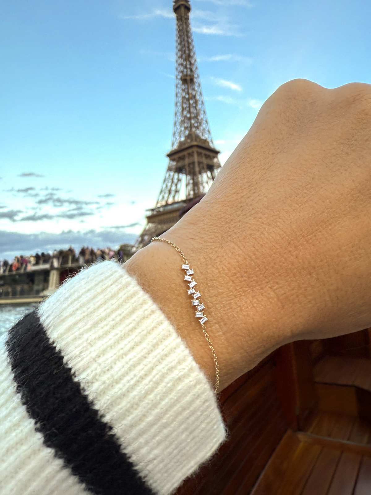 Paris Baguette Bracelet 14K