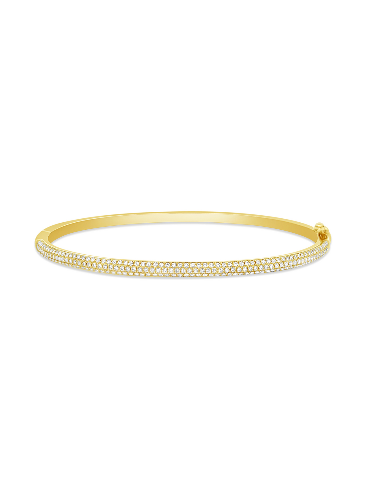 Whisper Pave Diamond Bangle 14K