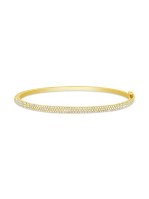 Whisper Pave Diamond Bangle 14K