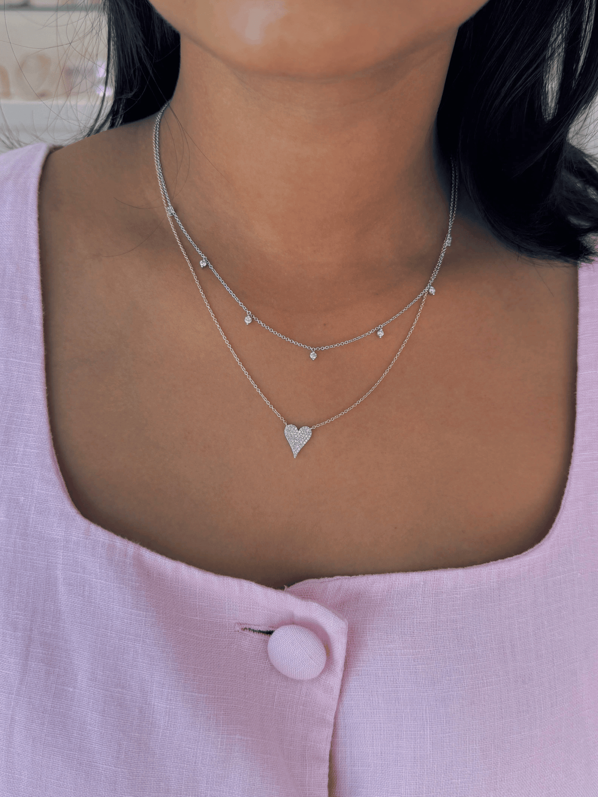 Jess Heart Necklace 14K