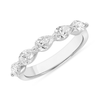 Pear Diamond Half Band (1 ct. tw.) 14K - LeMel