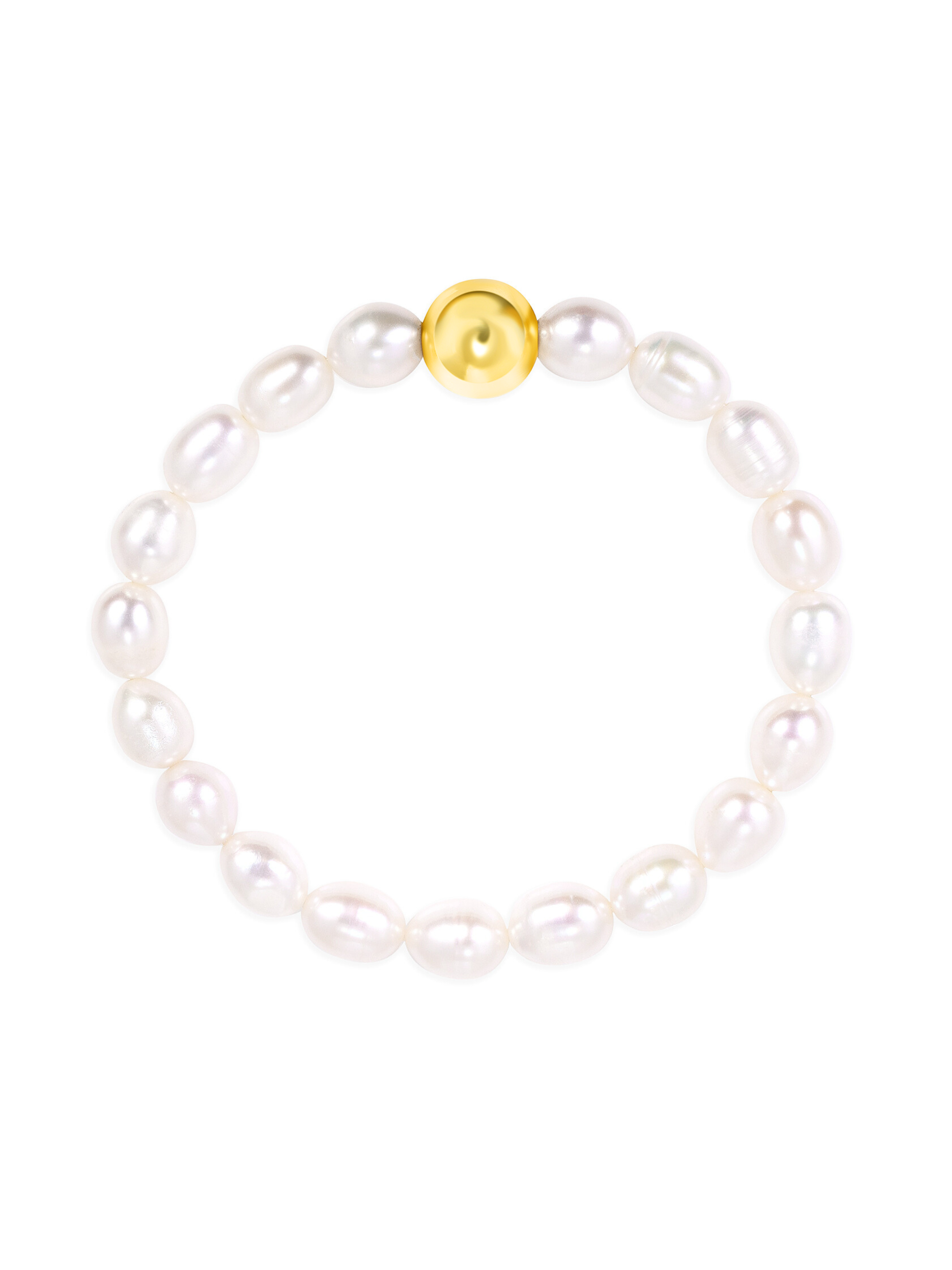 Ella Pearl Stretch Bracelet - Large