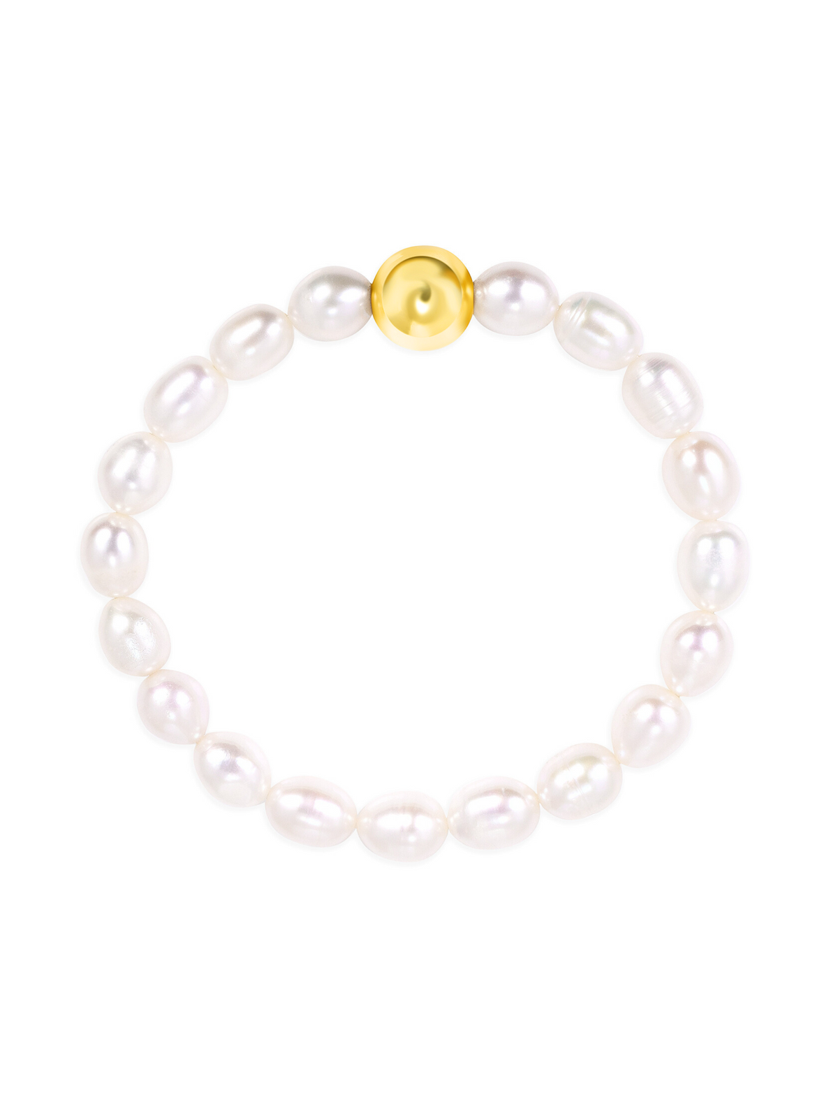 Ella Pearl Stretch Bracelet - Large