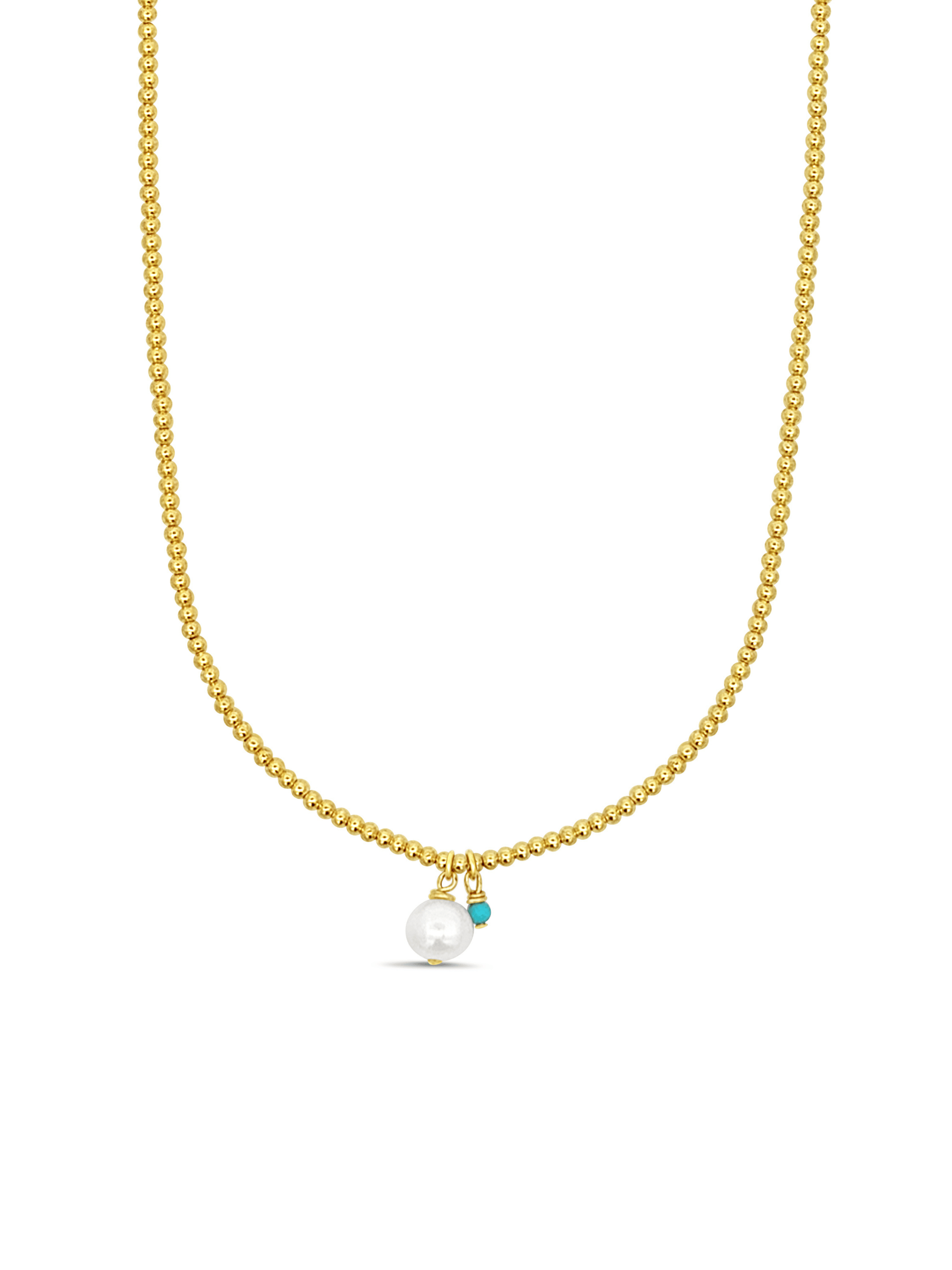 Poppy Pearl Beaded Necklace - 2mm