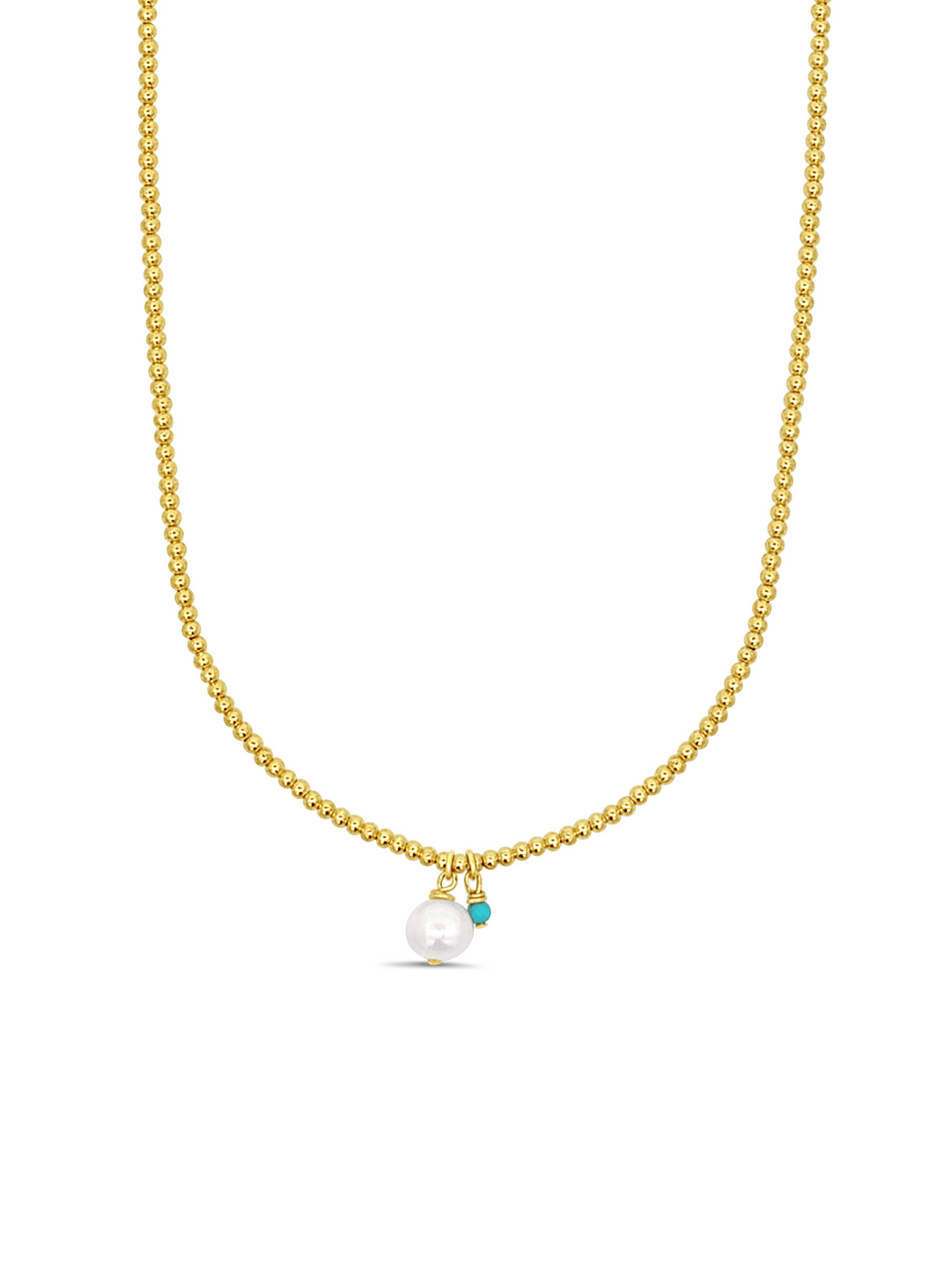 Poppy Pearl Beaded Necklace - 2mm