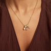 Lucy Triple Charm Necklace