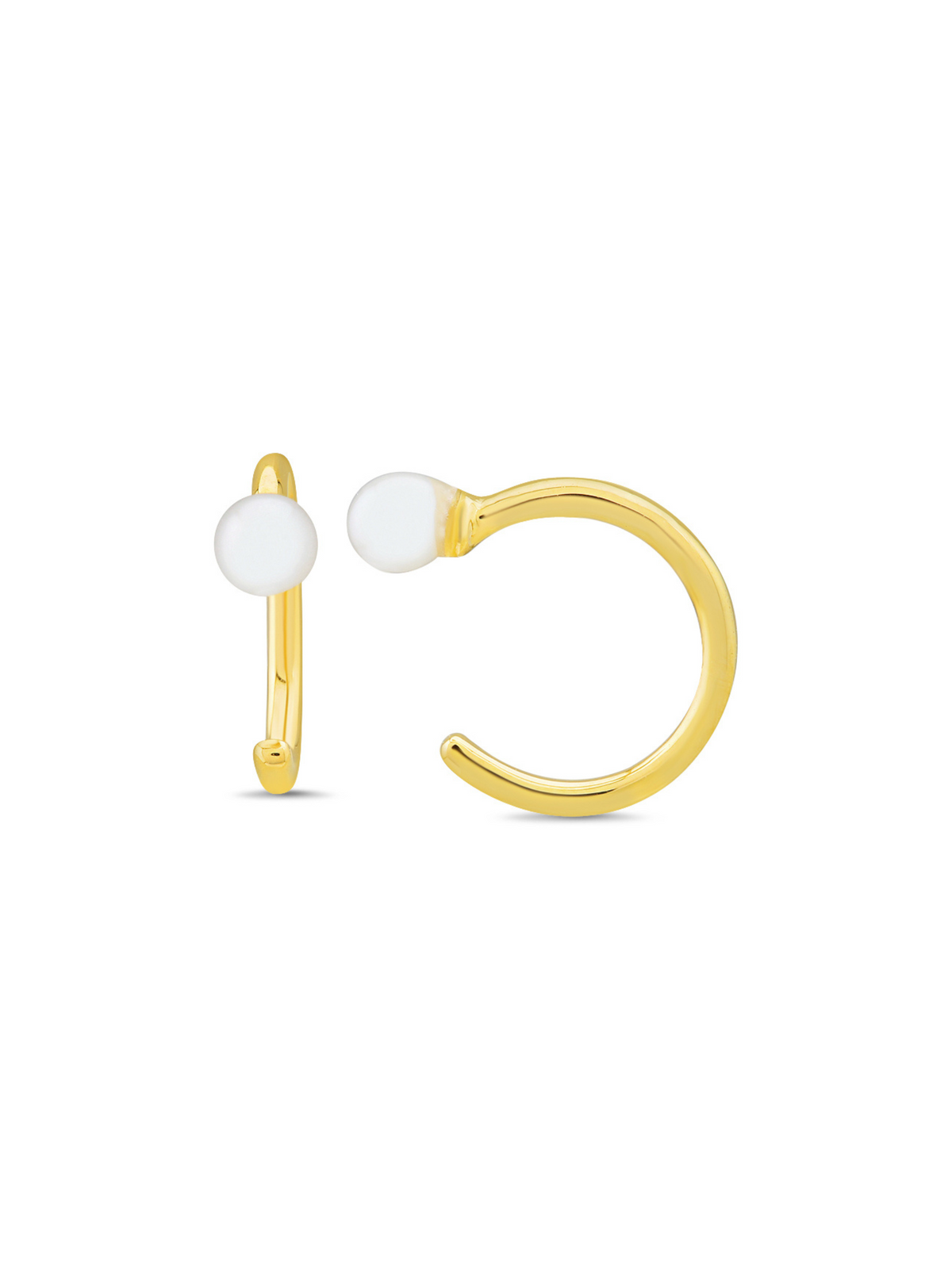 Pearl Hook Huggie 14K