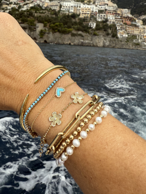 Maya Flower Bracelet 14K