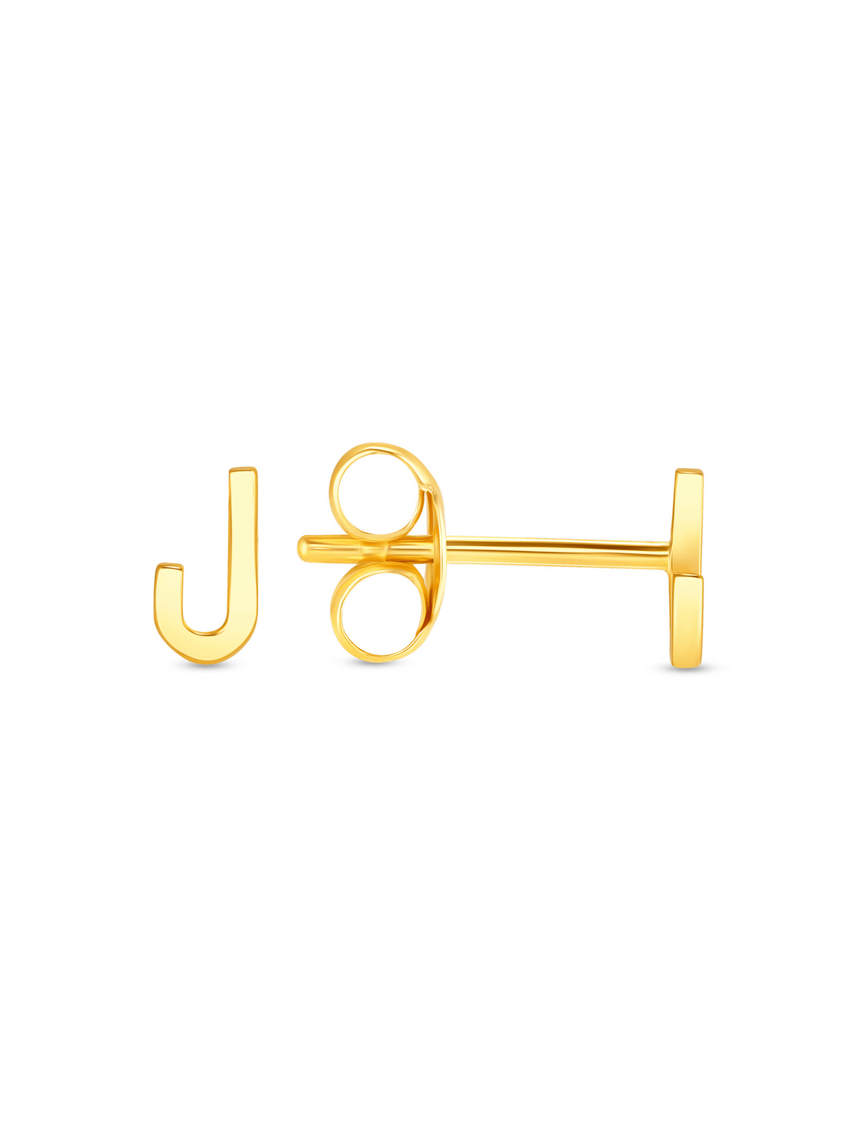 Initial Stud Earring 14K