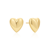 Goldie Puffy Heart Stud Earrings