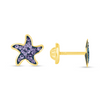 Kid Starfish Stud Earrings 14K