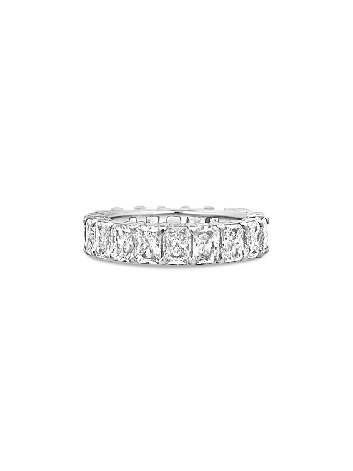 Radiant Diamond Eternity Band 14K