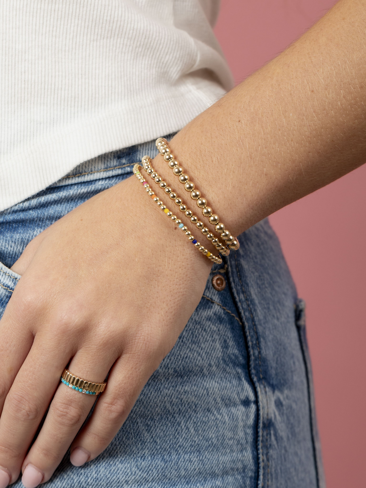 Rainbow Everyday Stretch Bracelet