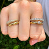 Serena Stacked Diamond Ring 14K
