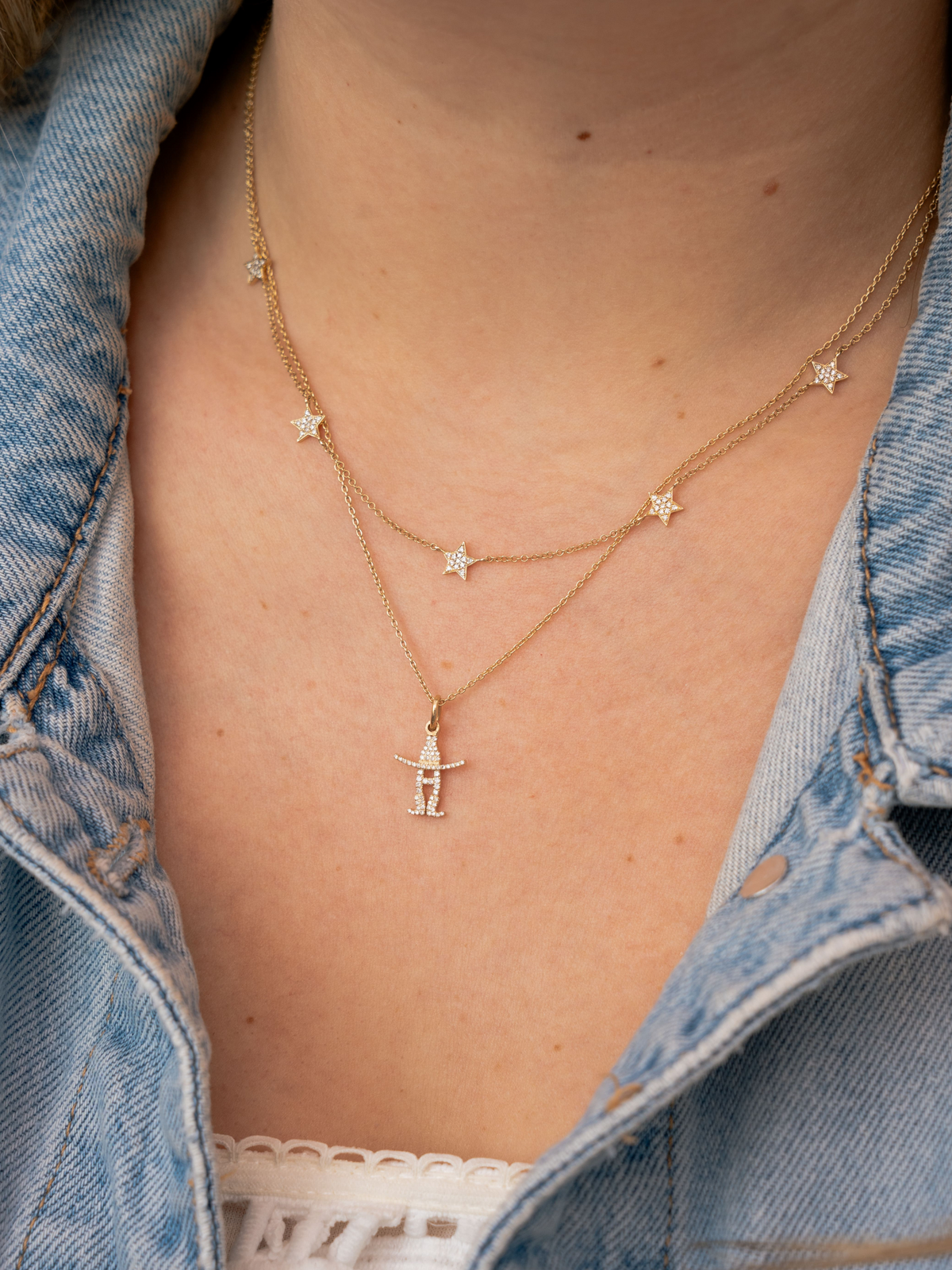 Howdy Diamond Necklace 14K