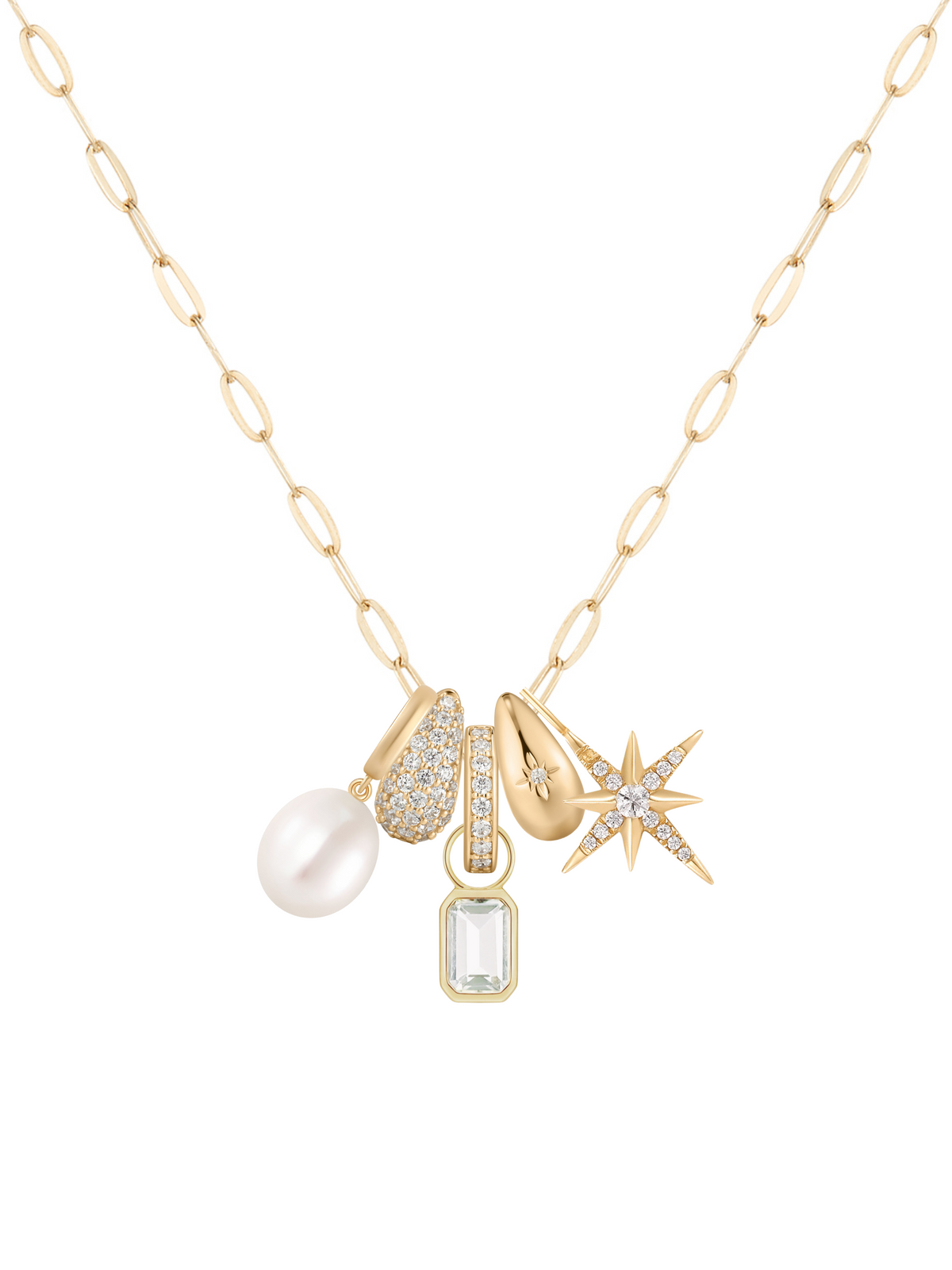 Lucy Triple Charm Necklace