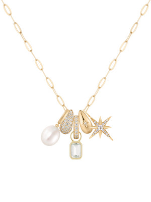 Lucy Triple Charm Necklace