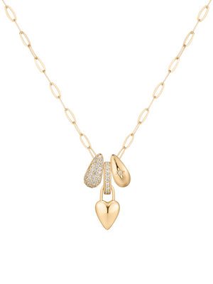 Lucy Heart Charm Necklace