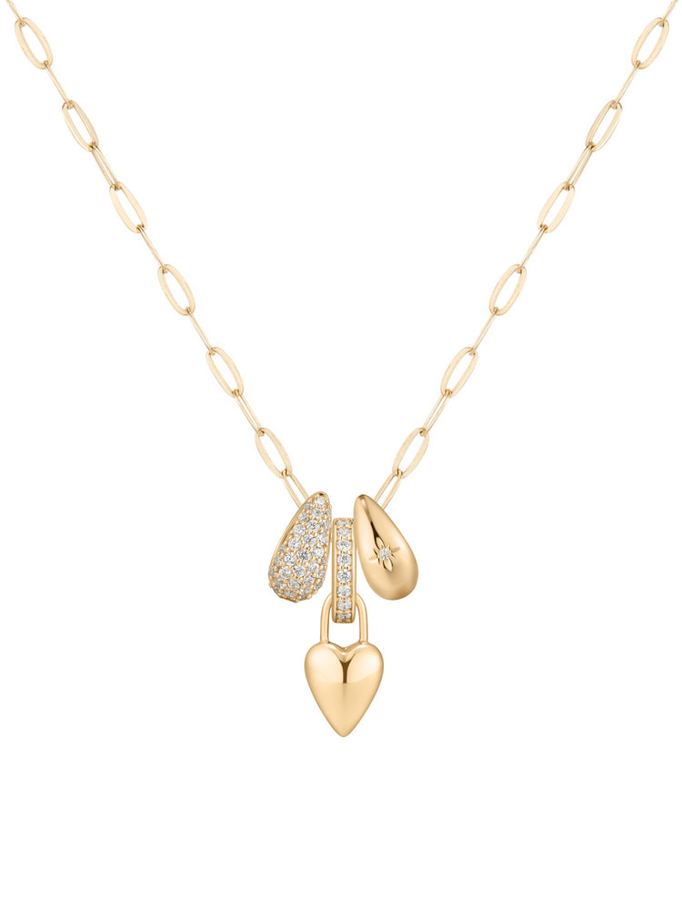 Lucy Heart Charm Necklace