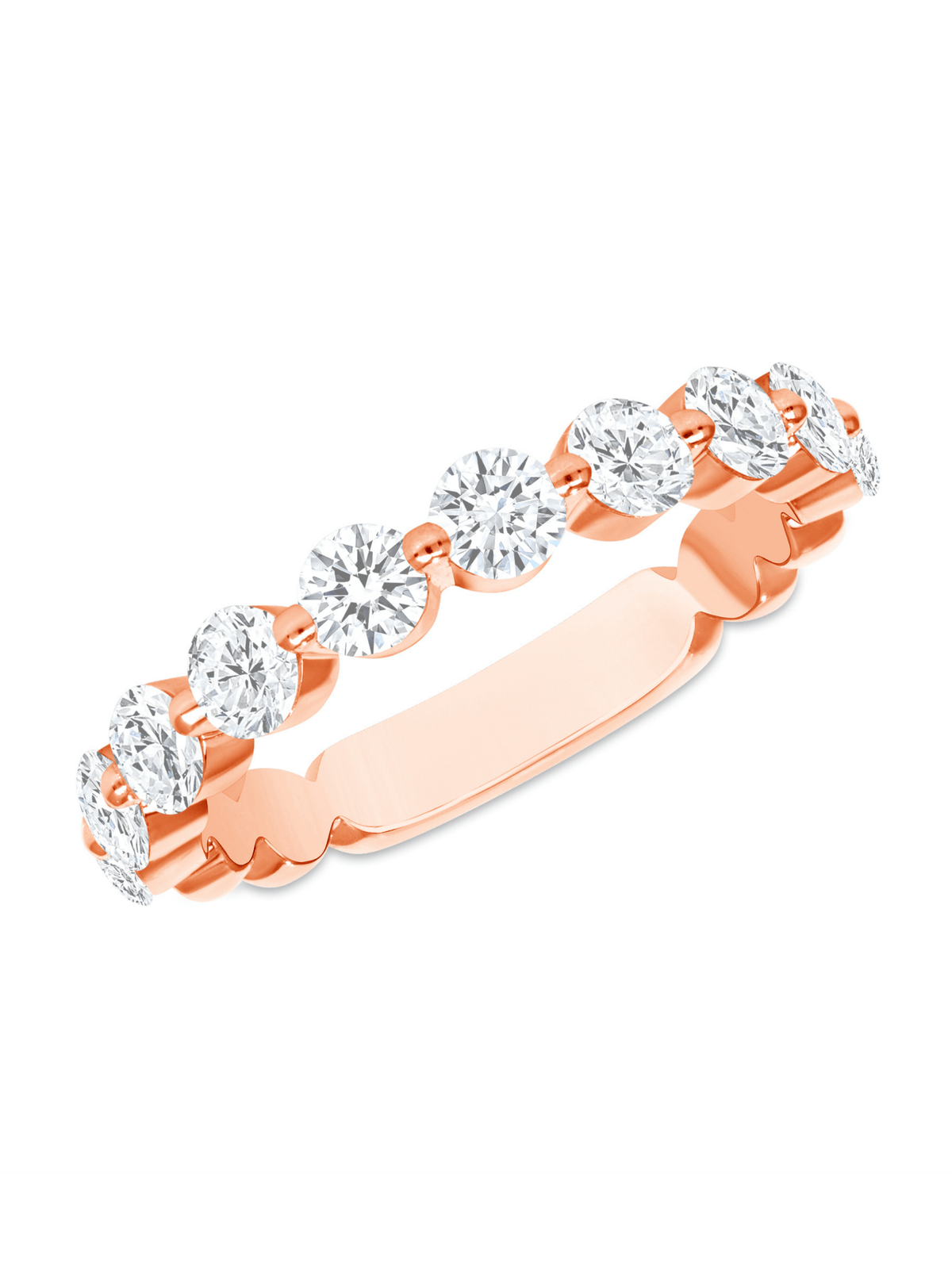 Round Single Prong Band (1.25 ct. tw.) 14K - LeMel