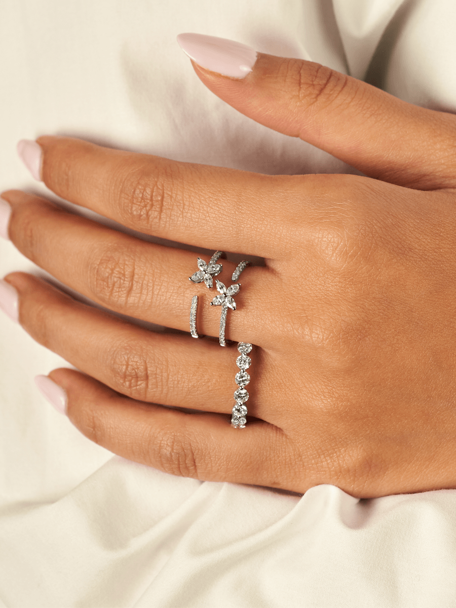 Round Single Prong Band 14K - LeMel