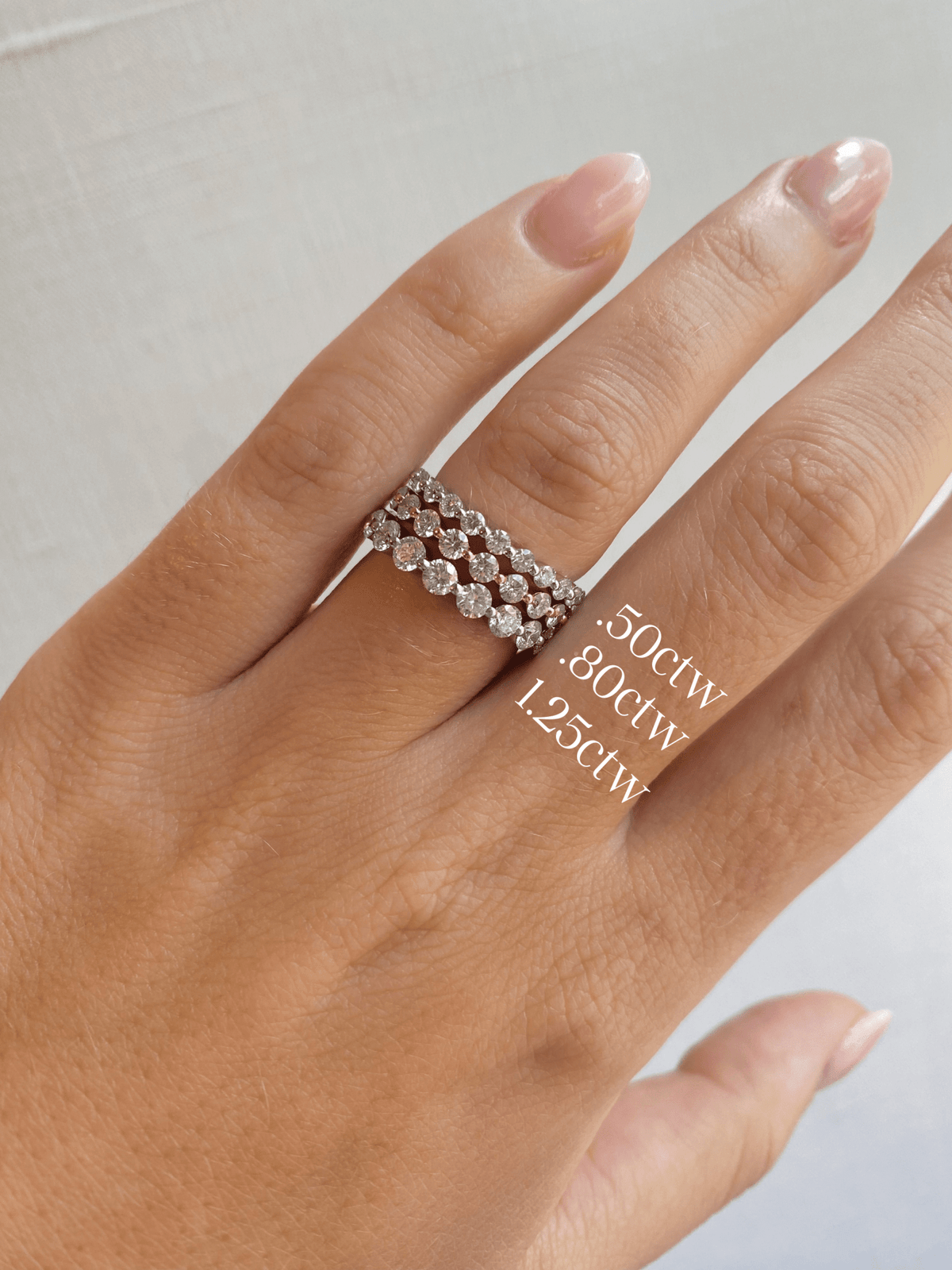 Round Single Prong Band (.50 ct. tw.) 14K - LeMel