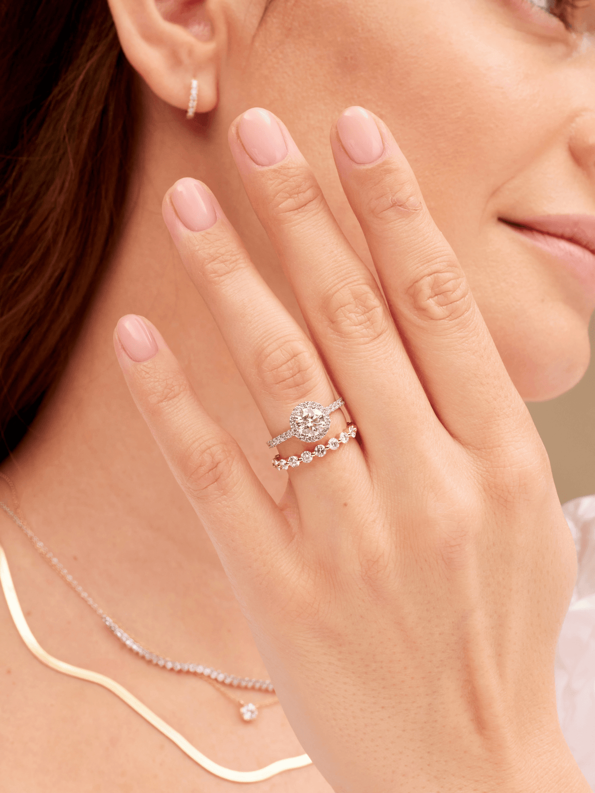 Round Single Prong Band (.80 ct. tw.) 14K - LeMel