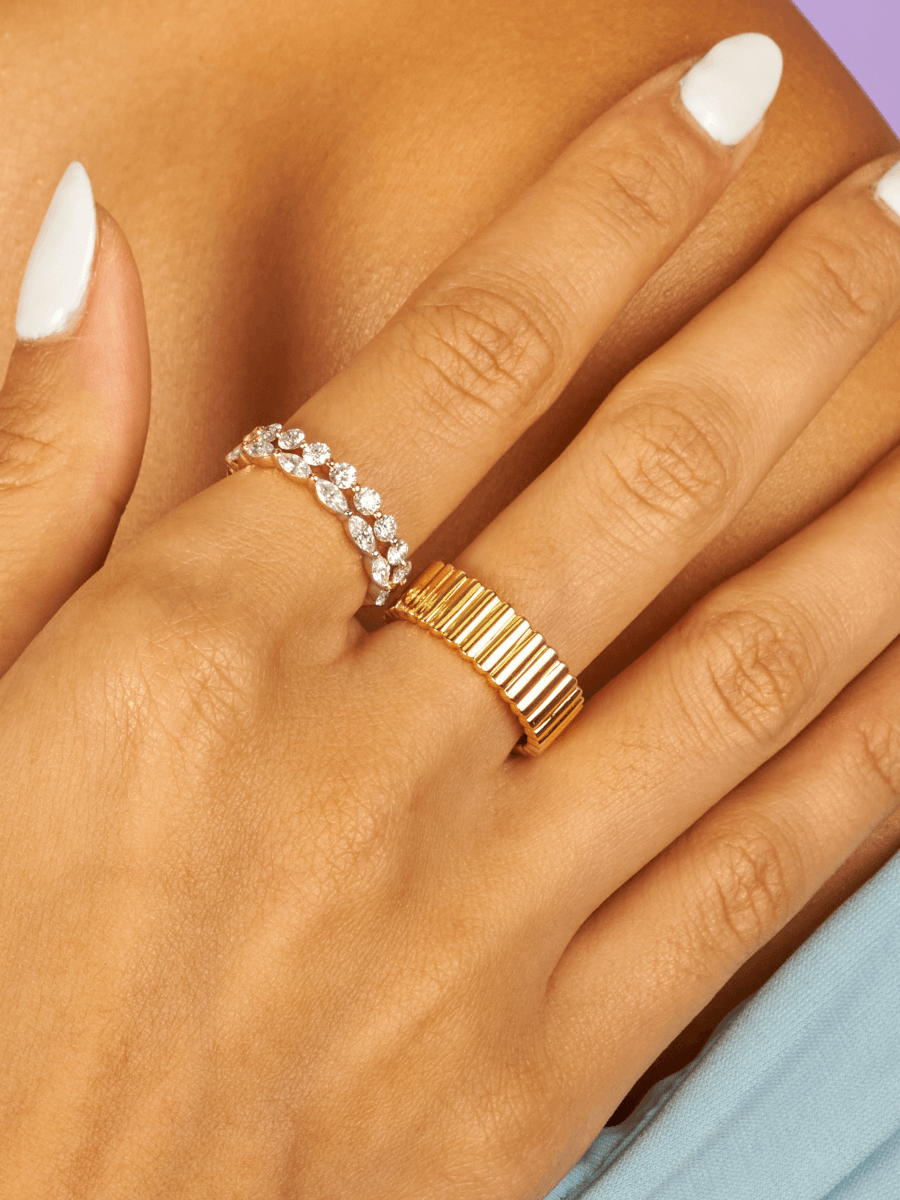 Round Single Prong Band (.80 ct. tw.) 14K - LeMel