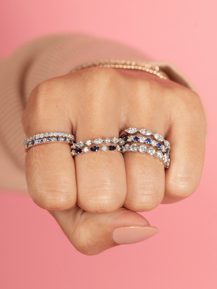 Round Single Prong Band (.80 ct. tw.) 14K - LeMel