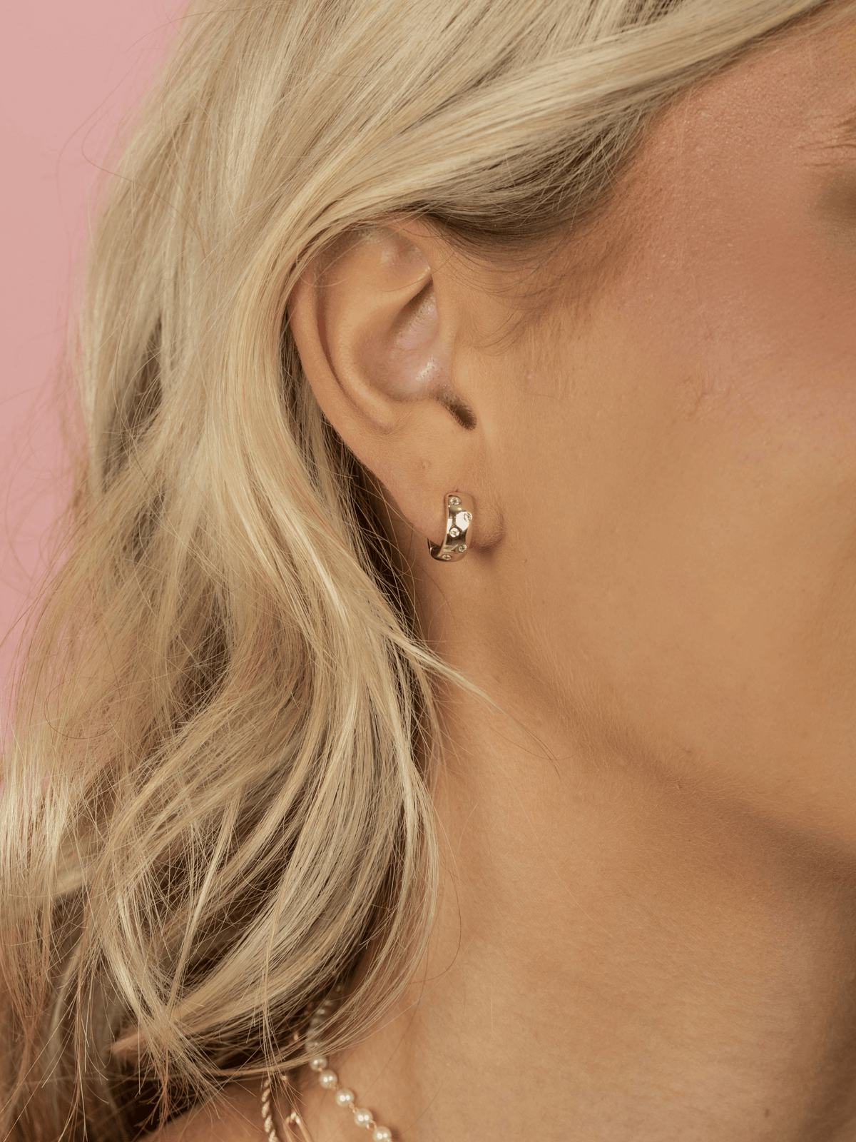 Charlotte Cz Dome Huggie Earrings