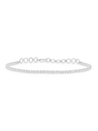Simple Diamond Tennis Bracelet 14K