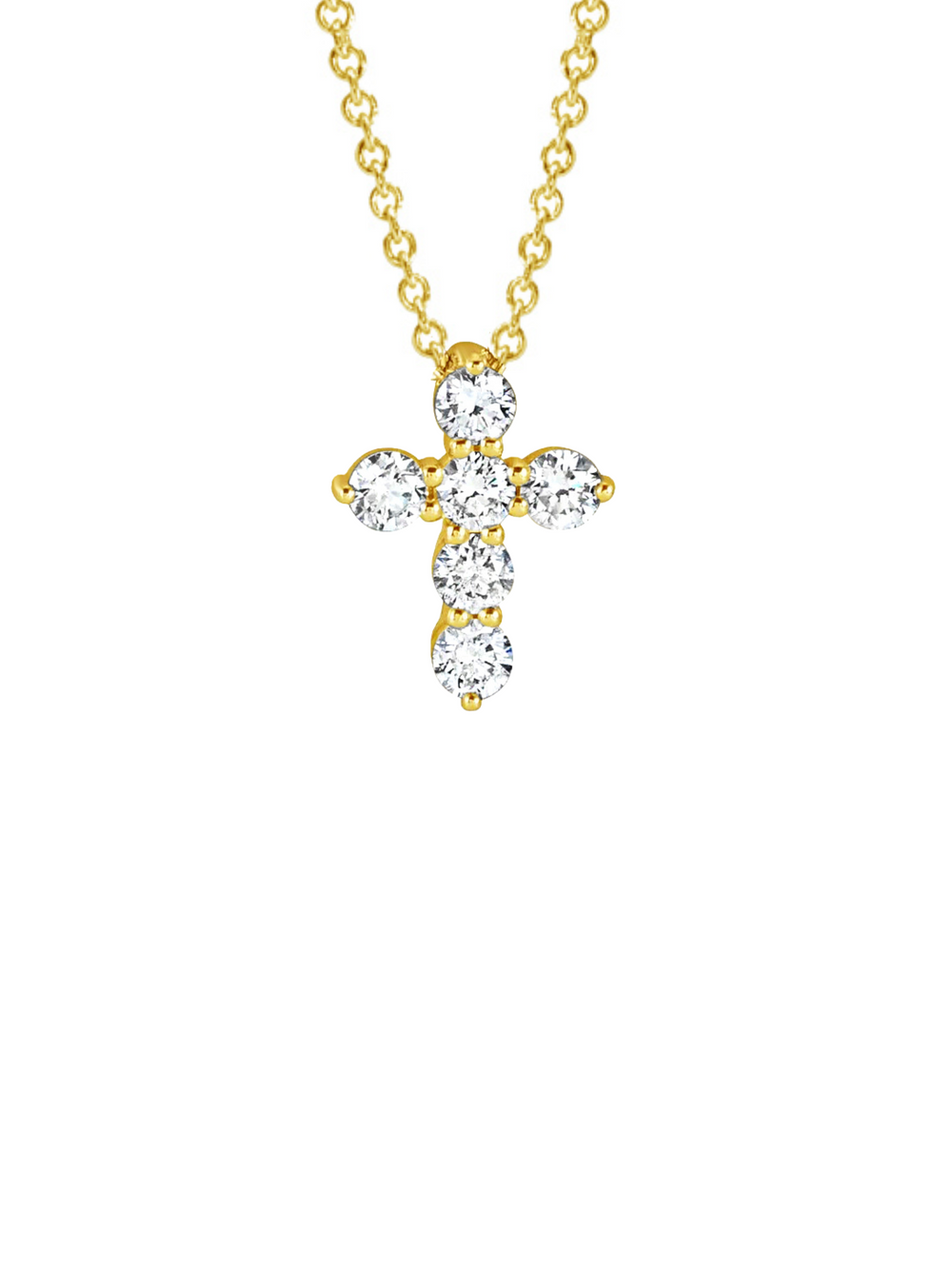Diamond Cross Necklace 14K | LeMel – LeMel