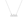 Triangle Diamond Necklace 14K