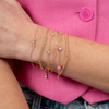 Endless Star Pink Bracelet 14K