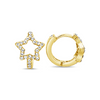 Star CZ Huggie Earrings