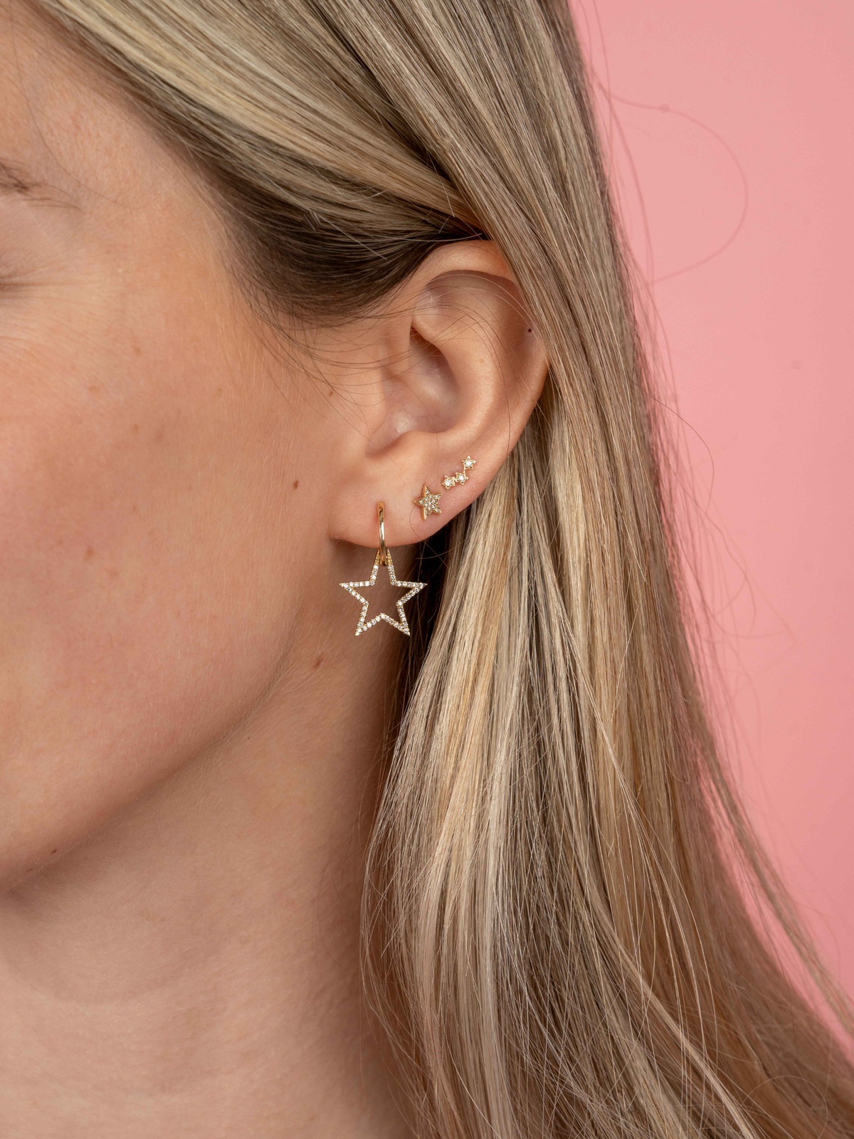 Allison Star Stud Earring 14K