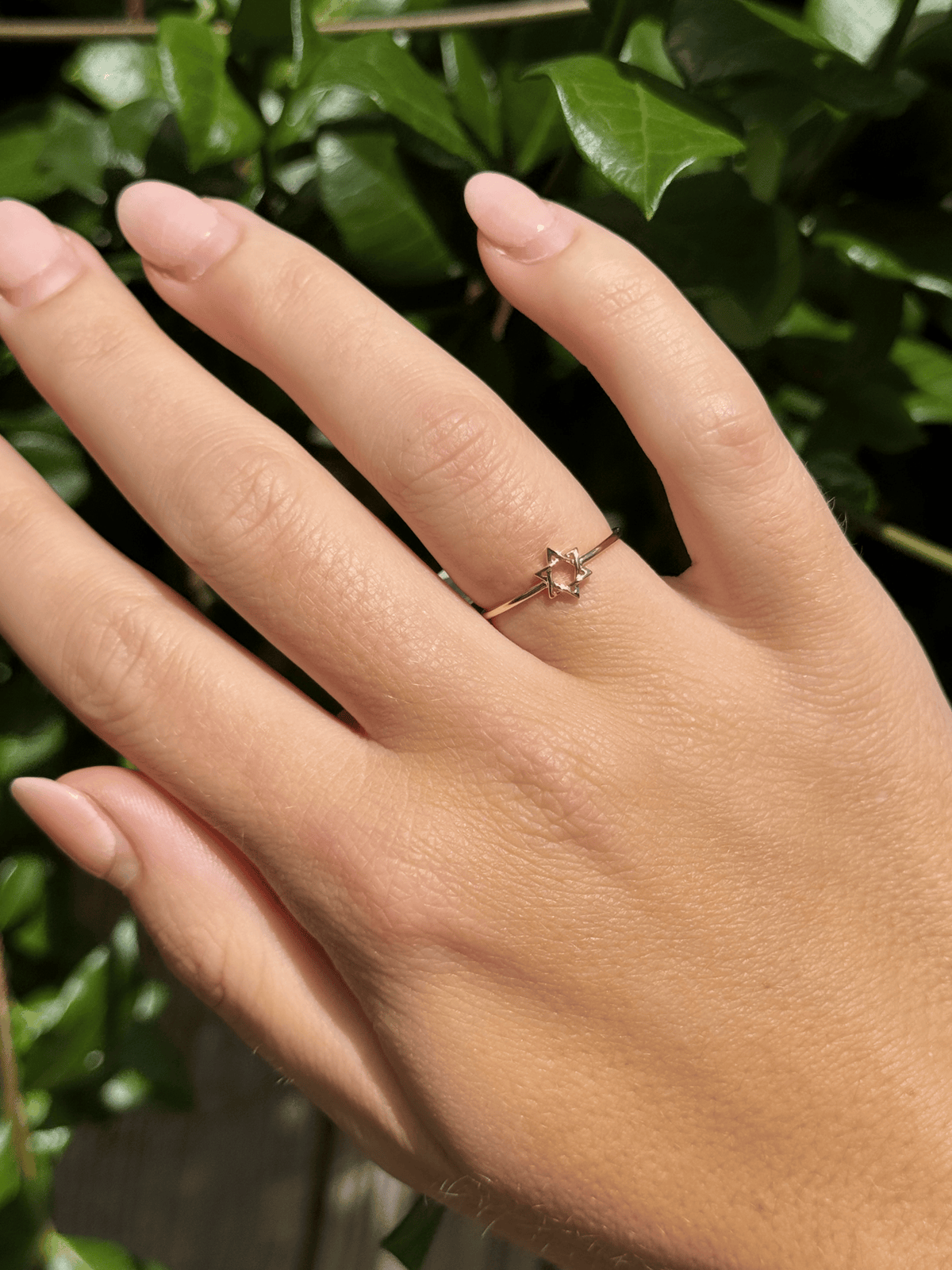 Star of David Gold Ring 14K