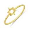 Star of David Gold Ring 14K