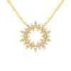 Sun Diamond Necklace 14K