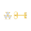 Petal Diamond Stud Earring 14K