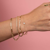 Paperclip 'M' Chain Bracelet 14K