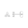 Trio Diamond Stud Earrings 14K