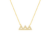 Triangle Diamond Necklace 14K