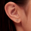 Trio Diamond Stud Earrings 14K
