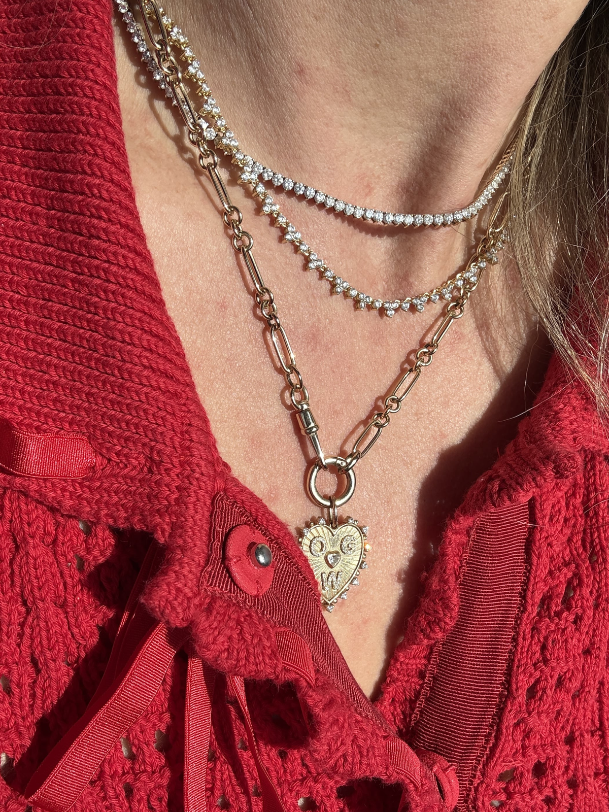 Trio Tennis Necklace