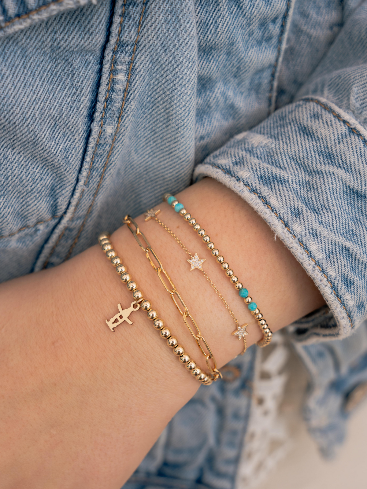 Anna Turquoise Stretch Bracelet