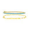 Turquoise Tennis Bracelet Set