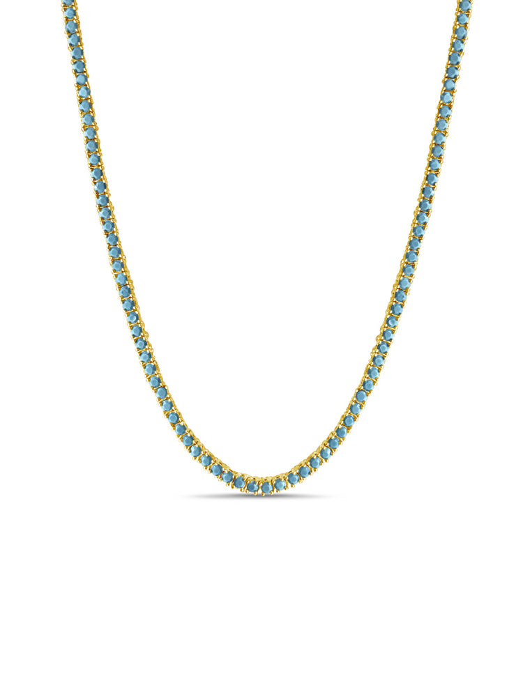 Turquoise Tennis Necklace