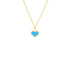 Sophie Heart Charm Necklace 14K