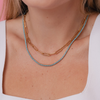 Turquoise Tennis Necklace + Bracelet Set